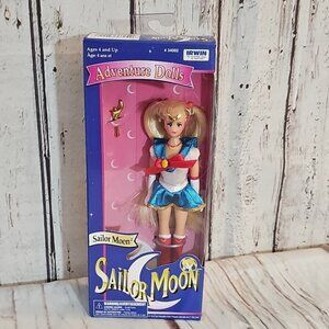 Sailor Moon 6" IRWIN TOYS Vintage Sailor Moon Doll w Wand and Stand New in Box